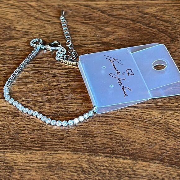 CZ by Kenneth Jay Lane Adjustable Sparkling Bracelet or Anklet - New with Tags - Picture 5 of 12